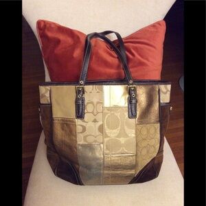Coach limited edition patchwork collection tote